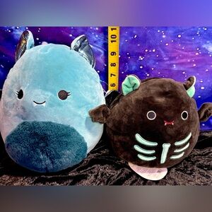 Halloween Squishmallow Original 10-Inch Lucasta 🦇 8-Inch Hawley Flipamallow Bats